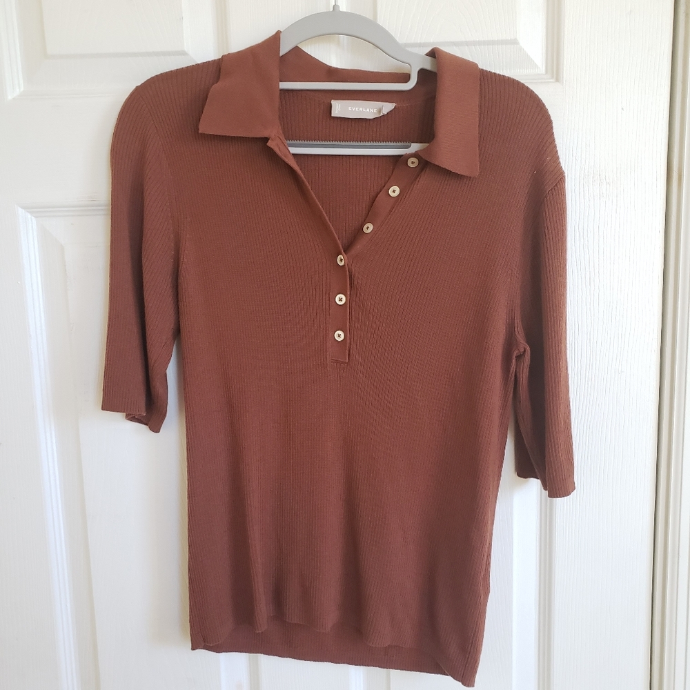 Everlane Italian Merino Rib Polo